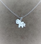 Srebrny Naszyjnik Jednorożec na Łańcuszku Srebro p.925