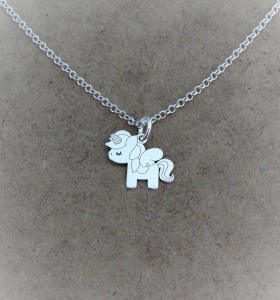 Srebrny Naszyjnik Jednorożec na Łańcuszku Srebro p.925