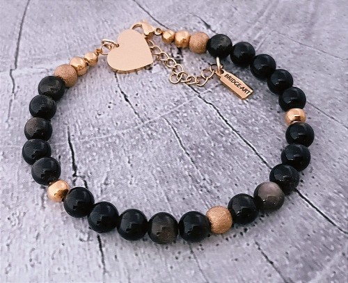 Bransoletka-z-naturalnego-obsydianu-z-sercem-stal-grawer-gratis