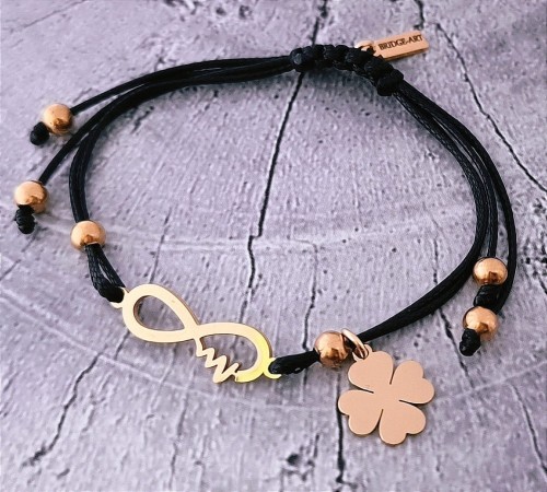 Stalowa-Bransoletka-Nieskonczonosc-z-Linia-Zycia-i-Koniczynka-z-Twoim-Grawerem