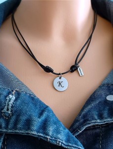 Naszyjnik Uniseks ze Stalowym KÓŁKIEM Celebrytka Stal Szlachetna GRAWER GRATIS 26 Kolorów