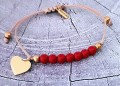 Bransoletka-Shamballa-Koral-Czerwony-z-Serduszkiem-Grawer-Gratis