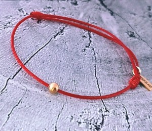 Minimalistyczna Bransoletka Wodoodporna Uniseks z Kulką Stal Nitka 1mm