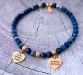 Bransoletka-z-Lapis-Lazuli-z-dwoma-serduszkami-wlasny-grawer-gratis