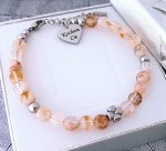 Bransoletka Cytryn z Koniczynką i Serduszkiem | Grawer Gratis