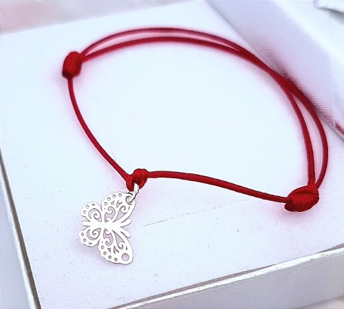 Bransoletka-srebrna-celebrytka-azurowy-motylek-srebro-925