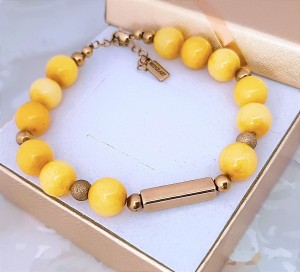 Bransoletka z Naturalnego Nefrytu z Personalizowanym Słupkiem | Grawer Gratis