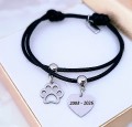 Stalowa-bransoletka-charms-lapka-i-serce-z-Twoim-grawerem