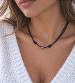 Minimalistyczny-Naszyjnik-Wodoodporny-Choker-ze-Stalowa-Kulka