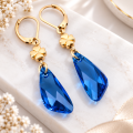 Pozlacane-kolczyki-Swarovski-Wings-Capri-Blue-stal-szlachetna