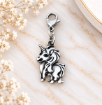 Zawieszka Stalowa Charms Jednorożec