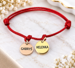Bransoletka Charms Dwa KÓŁKA Stal Szlachetna GRAWER GRATIS 26 Kolorów