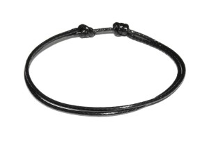 Czarna Bransoletka Sznurkowa Sznurek 1,5mm